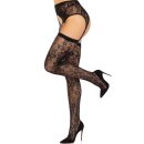 Leg Avenue Lace thigh highs & garterbelt schwarz O/S