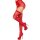 Leg Avenue Lace thigh highs & garterbelt red O/S