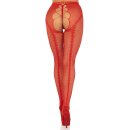 Leg Avenue Crotchless backseam tights rot O/S