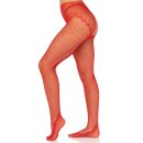 Leg Avenue Crotchless backseam tights rot O/S