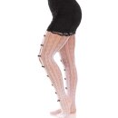 Leg Avenue Sweetheart striped net tights O/S
