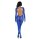 Leg Avenue Seamless footless bodystocking blau O/S