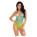 Leg Avenue Seamless ombre halter bodysuit blau O/S