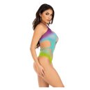 Leg Avenue Seamless ombre halter bodysuit blau O/S
