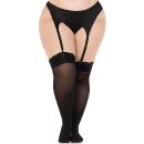 Leg Avenue Lace top opaque thigh highs 1XL/2XL