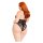 Leg Avenue Floral lace deep-V teddy 1XL/2XL