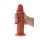 Silicone Foreskin Dong 15 cm Caramel skin tone