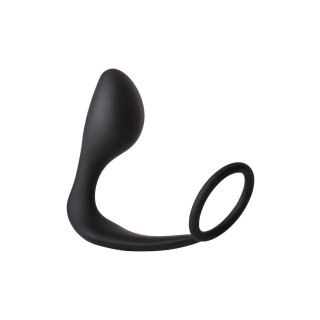 Dream Toys Fantasstic Analplug mit Penisring schwarz 3,5 cm