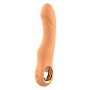 Dream Toys Glam Flexibler Vibrator mit Rillen orange