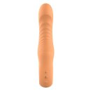 Dream Toys Glam Flexibler Vibrator mit Rillen orange