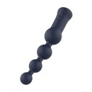 Dream Toys Startrooper large, flexible anal vibrator with beads blue 3.4 cm