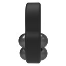 Dream Toys Ramrod cock ring with 3 weighted balls black