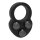 Dream Toys Ramrod cock ring with 3 weighted balls black