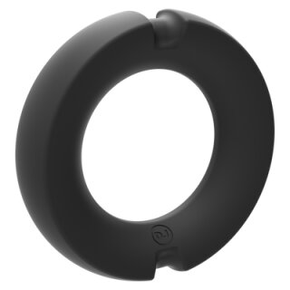 Doc Johnson The Paradox Silicone/Metal Cock Ring  45mm Black
