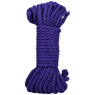 Doc Johnson Bind and Tie 6 mm Hemp Bondage Rope 30 ft - Violet
