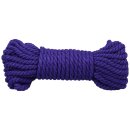 Doc Johnson Bind and Tie 6 mm Hemp Bondage Rope 30 ft - Violet
