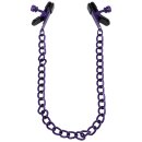 Doc Johnson Chained Up Nipple Clamps Purple