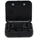 Doc Johnson Vibro Grippers Vibrating Nipple Clamps with Case Black