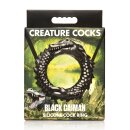XR Brands Black Caiman - Silicone Cock Ring - Black