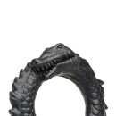 XR Brands Black Caiman - Silicone Cock Ring - Black