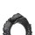 XR Brands Black Caiman - Silicone Cock Ring - Black