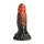 XR Brands Vulcan - Silikon Dildo - Schwarz/Rot
