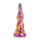 XR Brands Enchantress - Rainbow Glass Dildo