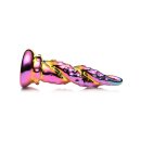 XR Brands Enchantress - Rainbow Glass Dildo