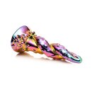 XR Brands Enchantress - Rainbow Glass Dildo