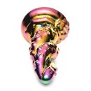 XR Brands Enchantress - Rainbow Glass Dildo