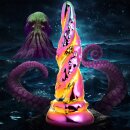XR Brands Enchantress - Rainbow Glass Dildo