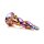 XR Brands Enchantress - Rainbow Glass Dildo