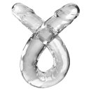 King Cock 18 Inch Double Dildo Clear