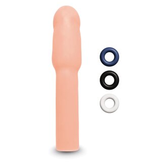 Size Up 4 Inch Extra Realistic Penis Extender Flesh