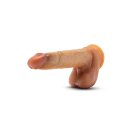 Blush Renaissance Davinci 8 Inch Sliding Foreskin Dildo with Squeezable Balls Tan 20 cm