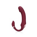 Loveline Bendable Vibrating Strapless Strap-on - Merlot Grape