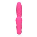 Loveline Tongue Flickering and Heating Rabbit Vibrator - Exuberant Pink