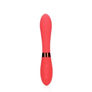 Loveline Silicone Smooth Vibrator - Salsa