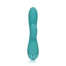 Loveline Inflatable Rabbit Vibrator - Peacock Blue