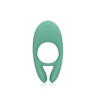 Loveline Ultra Soft Silicone Pointed Cock Ring - Blue Grass
