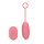 Loveline Ultra Soft Silicone Egg Vibrator with Remote Control - Pink Arabesque