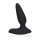 Loveline Smooth Vibrating Anal Plug with Remote Control - Licorice Black