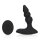 Loveline Beaded Vibrating Anal Plug with Remote Control - Licorice Black