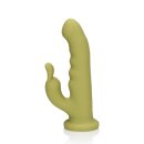 Loveline Ultra Soft Silicone Rotating Rabbit Vibrator - Spring Sage