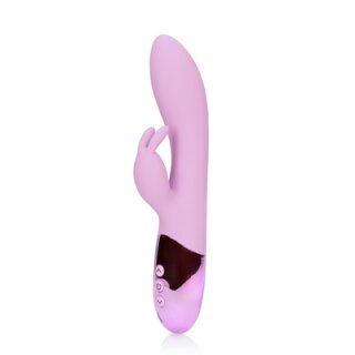 Loveline Ultra Soft Silicone Rabbit Vibrator - Exotic Fucshsia