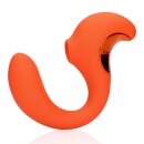 Loveline G-Spot Vibrator with Clitoral Pulse Wave - Untamed Orange