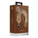 Shots - Ouch! Fox Tail with Metal Butt Plug - Brown