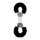 Furry Metal Hand Cuffs Black