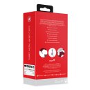 Furry Metal Hand Cuffs Red