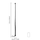 Shots - Ouch! PU Leather Whip with Knot Detail - Black